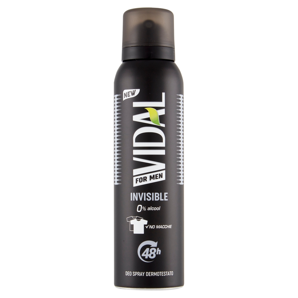 Vidal For Men Invisible Deo Spray Dermotestato 150 ml